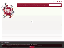 Tablet Screenshot of gastrofestivalmadrid.com